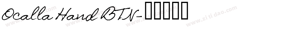 Ocalla Hand BTN字体转换